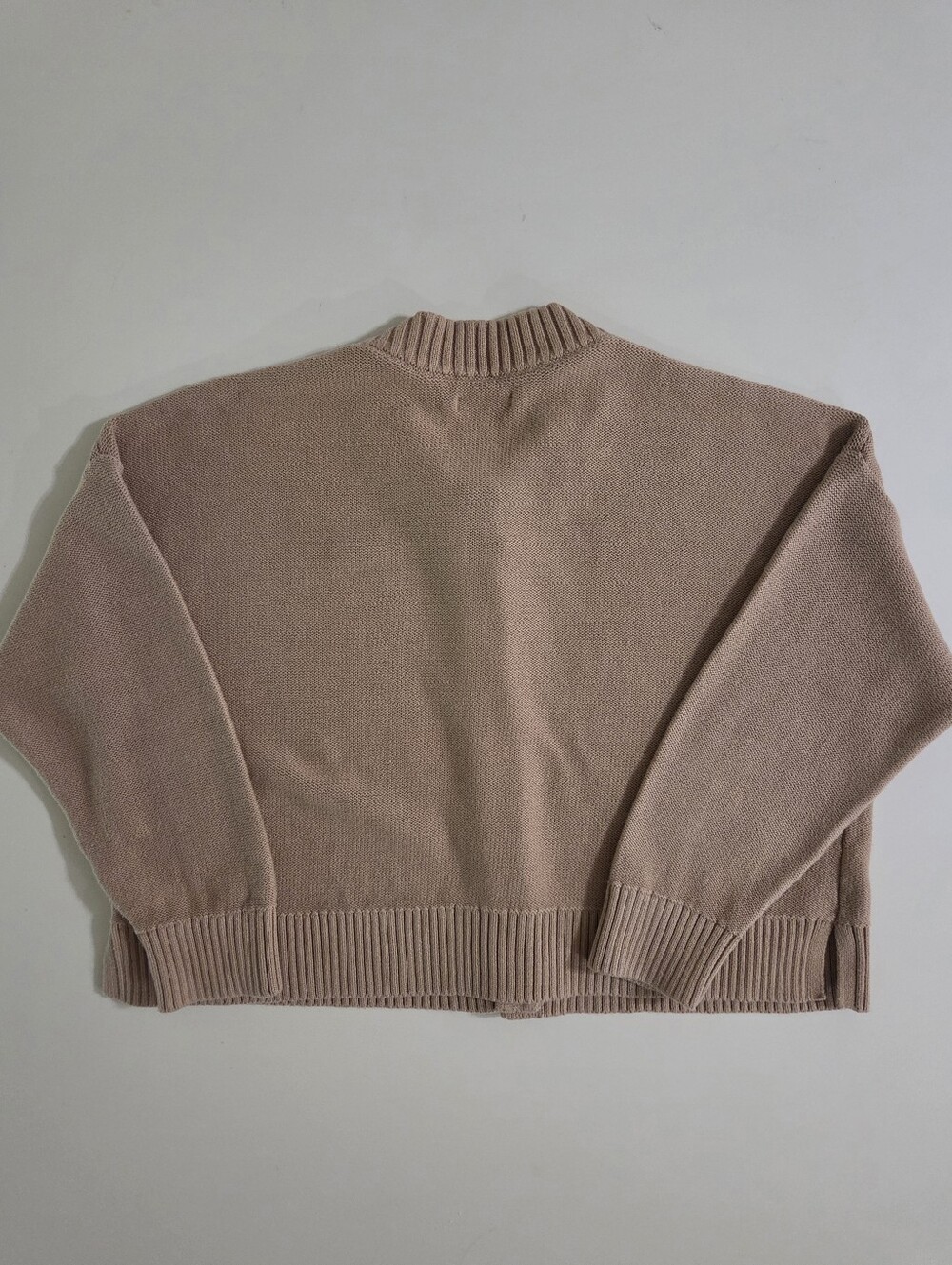 Quince Organic Cotton Camel Cropped Cardigan - Picture 14 of 16
